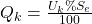 Q_k = \frac{U_{k}\%S_e}{100}