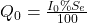 Q_0 = \frac{I_{0}\%S_e}{100}